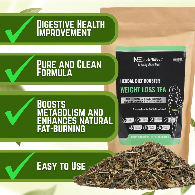 nutriEffect شاي الأعشاب لفقدان الوزن من نوتريإيفكت - دعم التخلص من السموم والهضم، تخفيف الانتفاخ، مكونات طبيعية - Image 4